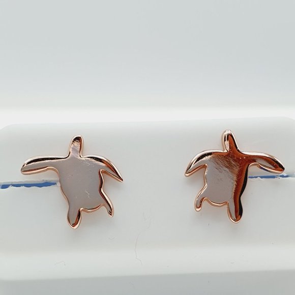 "14K Rose Gold Plated 925 Sterling Silver Earrings for Women/Girls, US44016 - Picture 1 of 8